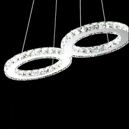 Designer Touch Decorative Contemporary Crystal Chrome Metal Pendant Light