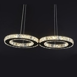 Designer Touch Decorative Contemporary Crystal Chrome Metal Pendant Light