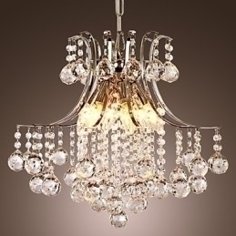 Designer Touch Decorative Pendant Light Luxury Modern Crystal Living 6 Lights