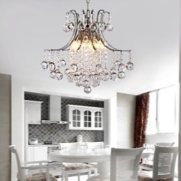 Designer Touch Decorative Pendant Light Luxury Modern Crystal Living 6 Lights
