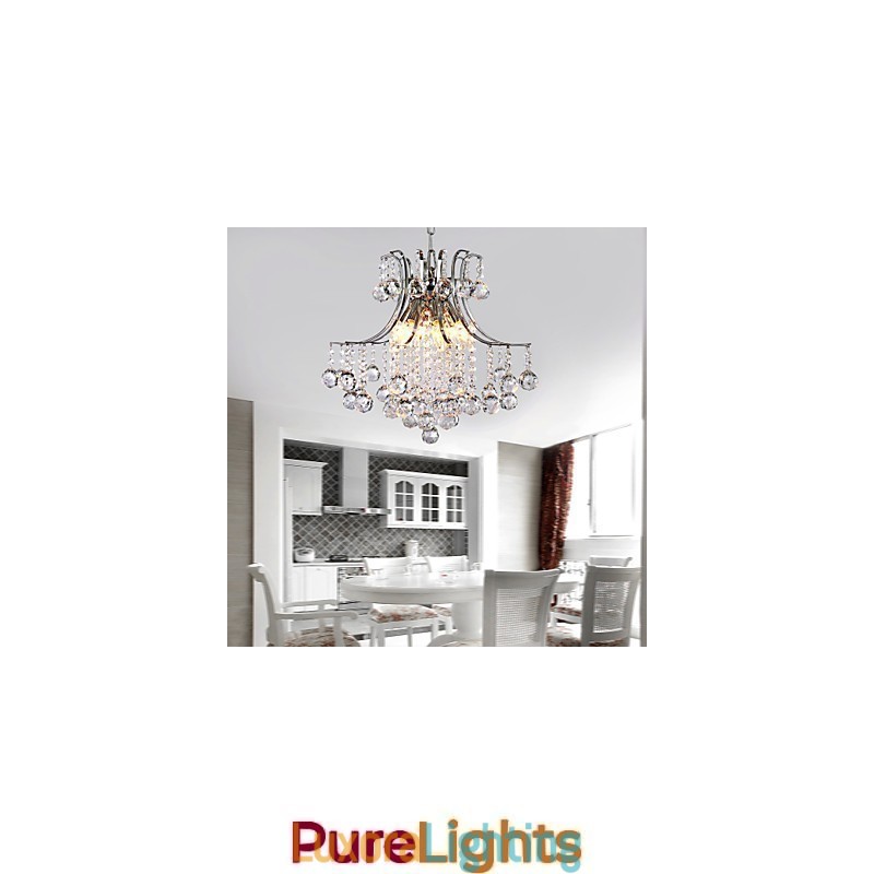 Designer Touch Decorative Pendant Light Luxury Modern Crystal Living 6 Lights
