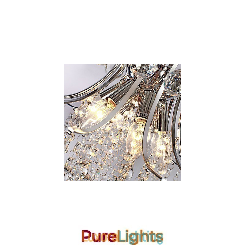 Designer Touch Decorative Pendant Light Luxury Modern Crystal Living 6 Lights