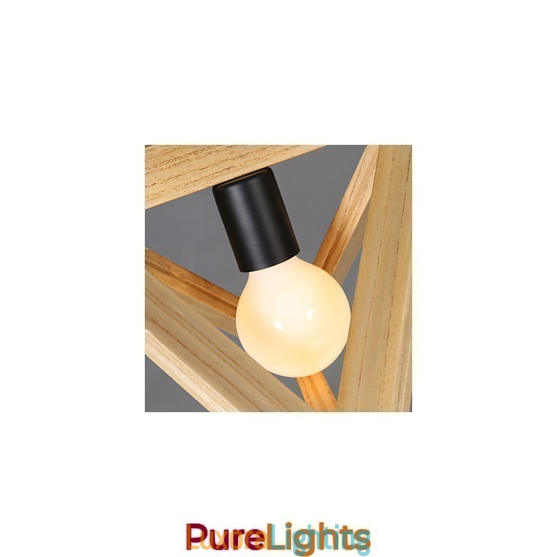 Designer Touch Decorative European Style Creative Country Restoring Ancient Ways Triangular Wood Box Droplight