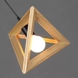 Designer Touch Decorative European Style Creative Country Restoring Ancient Ways Triangular Wood Box Droplight