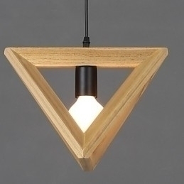 Designer Touch Decorative European Style Creative Country Restoring Ancient Ways Triangular Wood Box Droplight