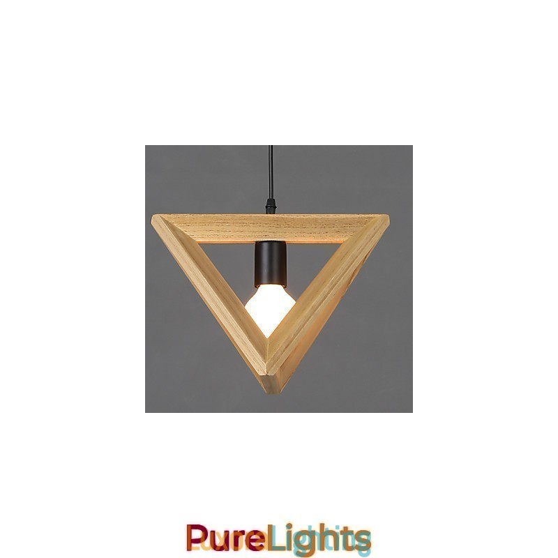 Designer Touch Decorative European Style Creative Country Restoring Ancient Ways Triangular Wood Box Droplight