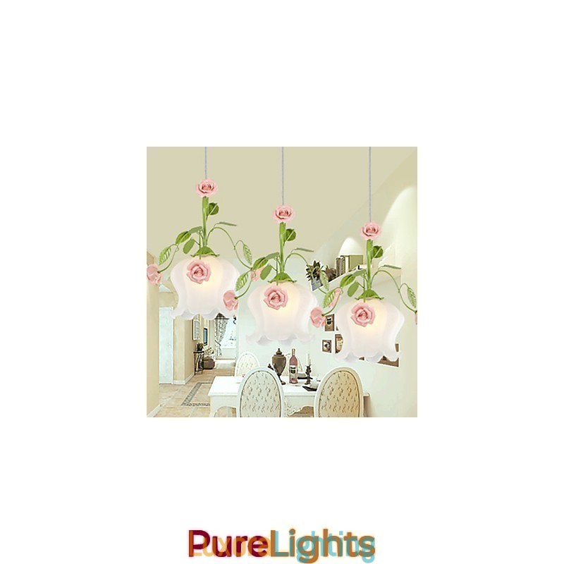 Designer Touch Decorative Valentine'S Day Garden Flowers And Plants Absorb Dome Light