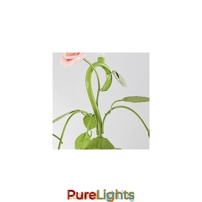 Designer Touch Decorative Valentine'S Day Garden Flowers And Plants Absorb Dome Light