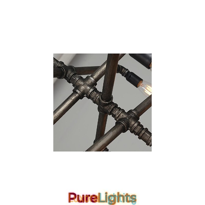 Designer Touch Decorative Traditional Classic Vintage Retro Lantern Country Painting Metal Pendant Light