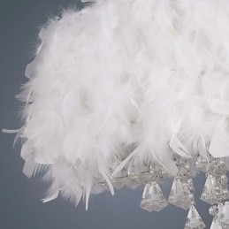 Designer Touch Decorative Modern Contemporary Drum Crystal Mini Style Electroplated Pendant Light