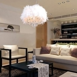 Designer Touch Decorative Modern Contemporary Drum Crystal Mini Style Electroplated Pendant Light