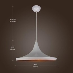 Designer Touch Decorative Modern Contemporary Country Retro Painting Metal Pendant Light