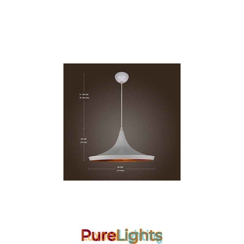 Designer Touch Decorative Modern Contemporary Country Retro Painting Metal Pendant Light