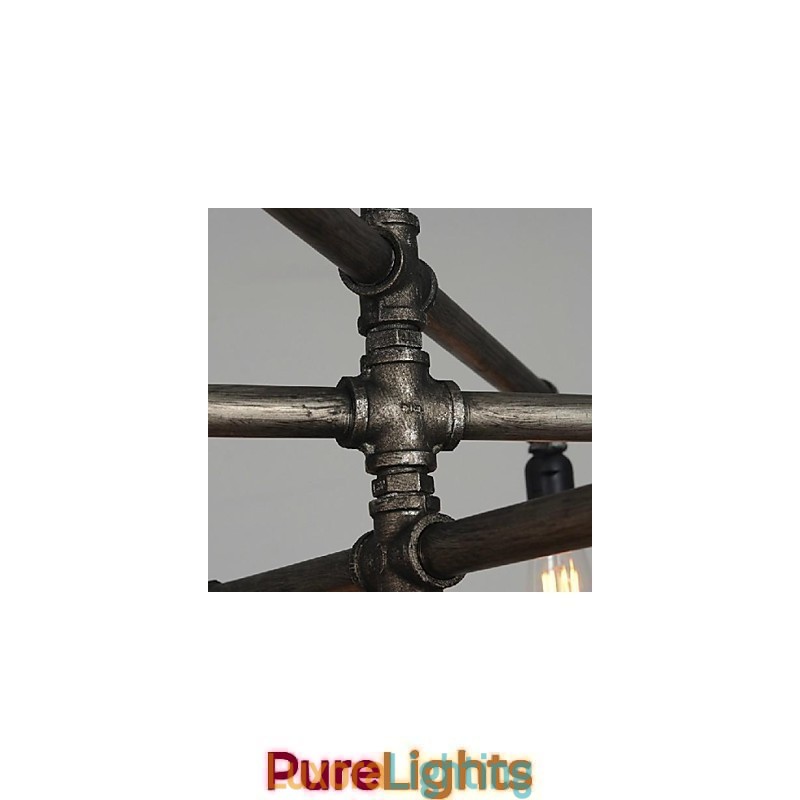 Designer Touch Decorative Traditional Classic Vintage Retro Lantern Country Painting Metal Pendant Light