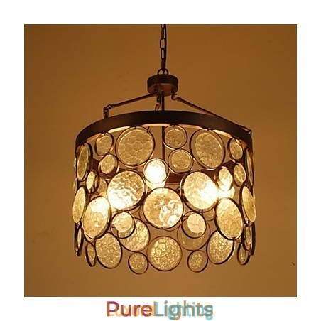 Designer Touch Decorative Vintage Iron Glass Chandelier