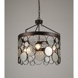 Designer Touch Decorative Vintage Iron Glass Chandelier