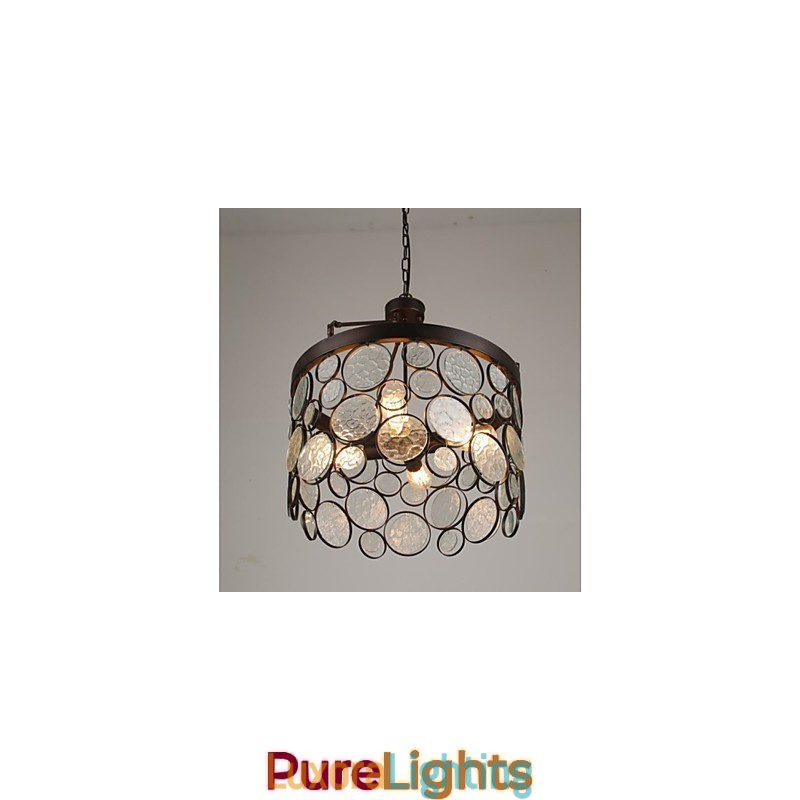 Designer Touch Decorative Vintage Iron Glass Chandelier