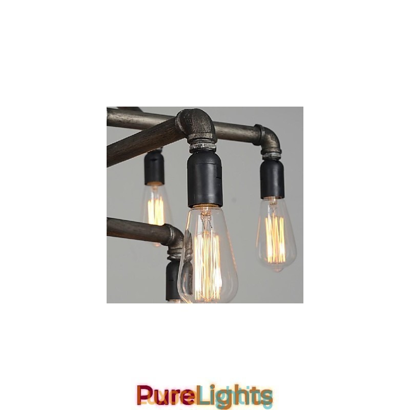 Designer Touch Decorative Traditional Classic Vintage Retro Lantern Country Painting Metal Pendant Light