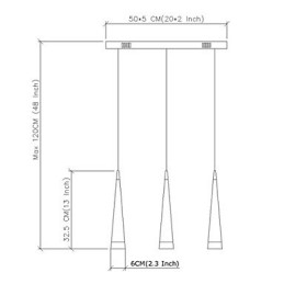 Designer Touch Decorative Modern Contemporary Chrome Metal Pendant Light