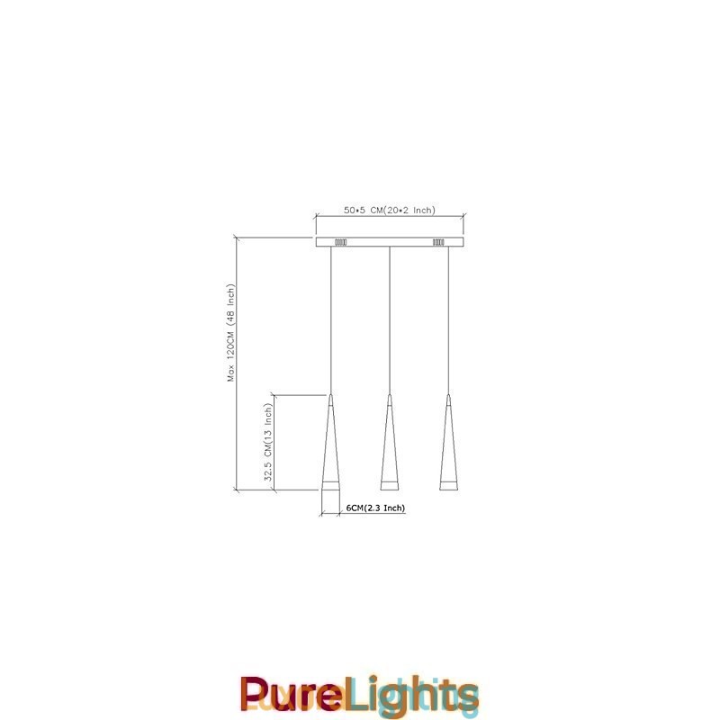 Designer Touch Decorative Modern Contemporary Chrome Metal Pendant Light