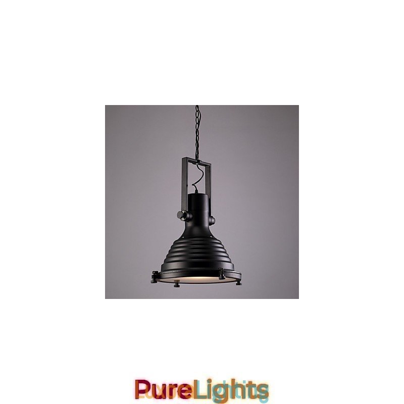 Designer Touch Decorative Black Retro Iron Pendant Lamp and Glass Shade Shop