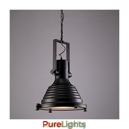 Designer Touch Decorative Black Retro Iron Pendant Lamp and Glass Shade Shop