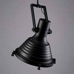 Designer Touch Decorative Black Retro Iron Pendant Lamp and Glass Shade Shop