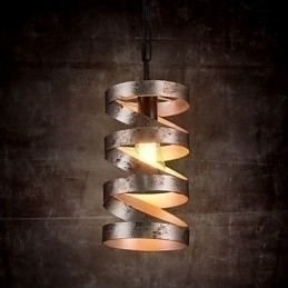 Designer Touch Decorative Pendant 1 Light Vintage Minimalist Iron Painting