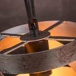 Designer Touch Decorative Pendant 1 Light Vintage Minimalist Iron Painting