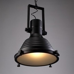 Designer Touch Decorative Black Retro Iron Pendant Lamp and Glass Shade Shop