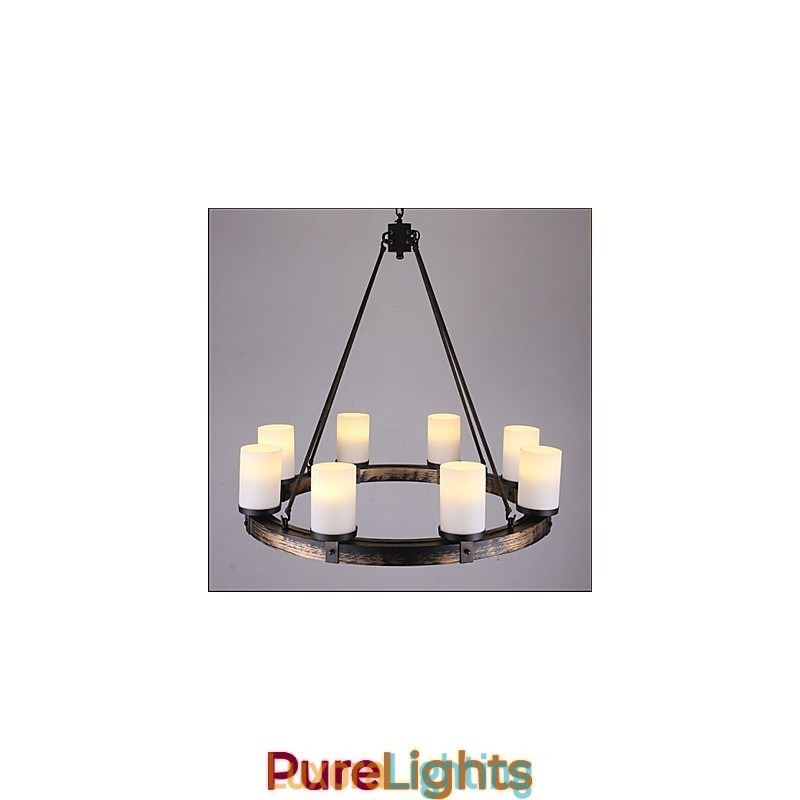 Designer Touch Decorative Vintage Old Wood Wooden Chandelier Do