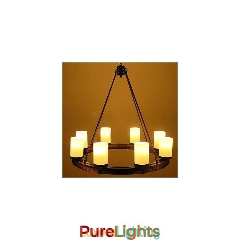 Designer Touch Decorative Vintage Old Wood Wooden Chandelier Do