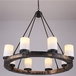 Designer Touch Decorative Vintage Old Wood Wooden Chandelier Do