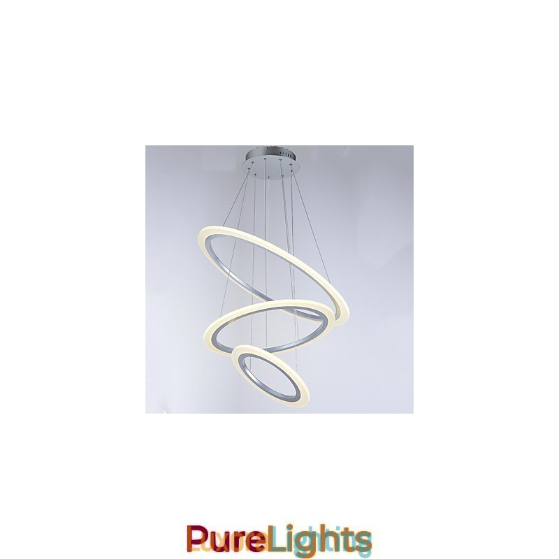 Designer Touch Decorative Acrylic Pendant Light Lamps Chandelier Ceiling Lighting with DIY 3 Rings