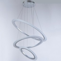 Designer Touch Decorative Acrylic Pendant Light Lamps Chandelier Ceiling Lighting with DIY 3 Rings