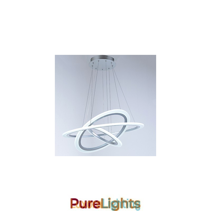 Designer Touch Decorative Acrylic Pendant Light Lamps Chandelier Ceiling Lighting with DIY 3 Rings