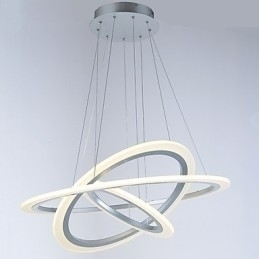 Designer Touch Decorative Acrylic Pendant Light Lamps Chandelier Ceiling Lighting with DIY 3 Rings