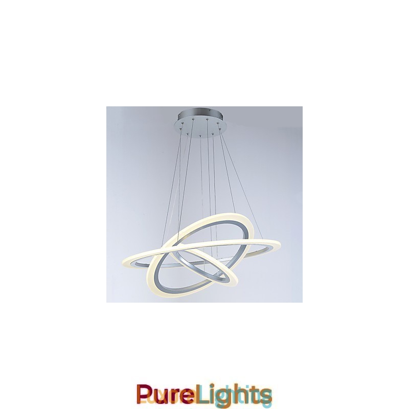 Designer Touch Decorative Acrylic Pendant Light Lamps Chandelier Ceiling Lighting with DIY 3 Rings