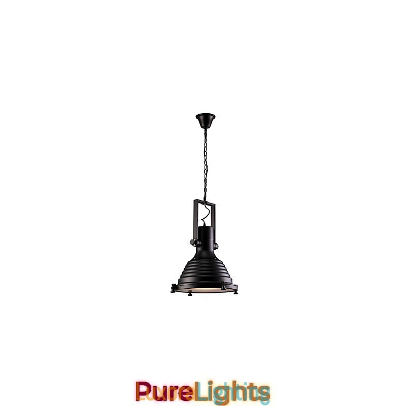 Designer Touch Decorative Black Retro Iron Pendant Lamp and Glass Shade Shop