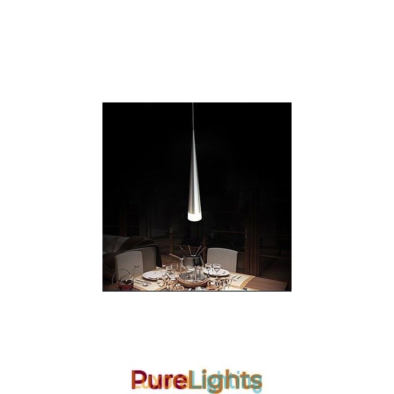 Designer Touch Decorative Modern Contemporary Chrome Metal Pendant Light