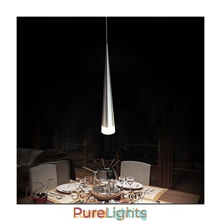 Designer Touch Decorative Modern Contemporary Chrome Metal Pendant Light