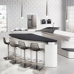 Designer Touch Decorative Modern Contemporary Chrome Metal Pendant Light