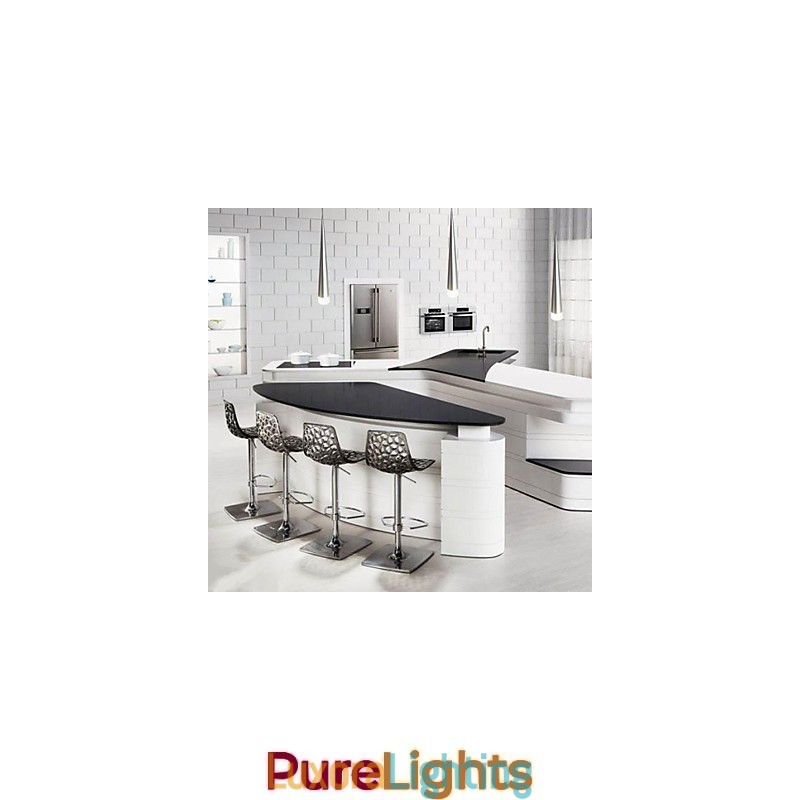 Designer Touch Decorative Modern Contemporary Chrome Metal Pendant Light