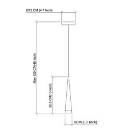 Designer Touch Decorative Modern Contemporary Chrome Metal Pendant Light