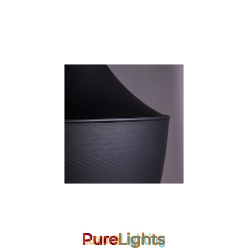 Designer Touch Decorative Streamlined Pendant Light in Black