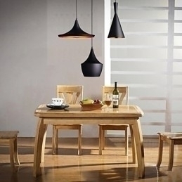 Designer Touch Decorative Streamlined Pendant Light in Black