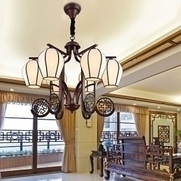 Designer Touch Decorative Rustic Lodge Vintage Mini Style Electroplated Metal Chandelier