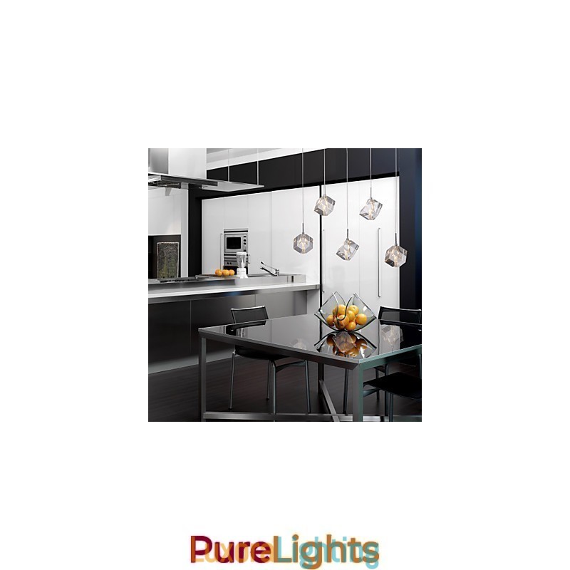 Designer Touch Decorative Modern Contemporary Island Crystal Chrome Pendant Light