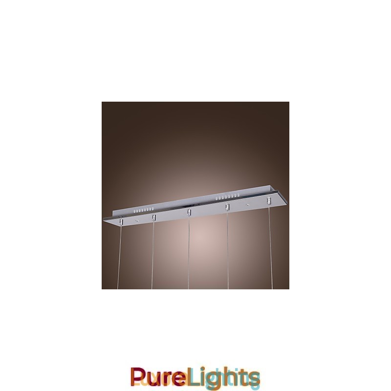 Designer Touch Decorative Modern Contemporary Island Crystal Chrome Pendant Light