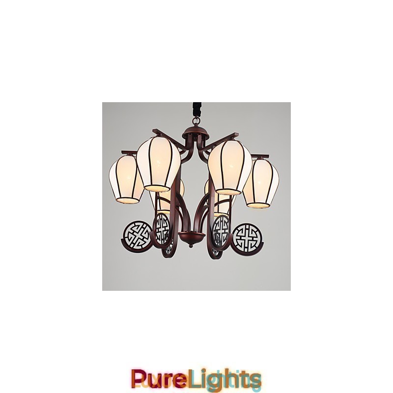 Designer Touch Decorative Rustic Lodge Vintage Mini Style Electroplated Metal Chandelier